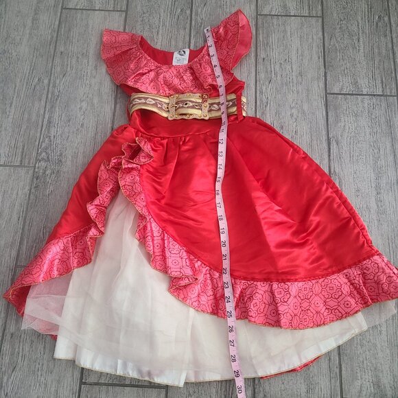 Disney Store Elena of Avalor Red Princess Dress Costume Size 4 - Picture 8 of 10